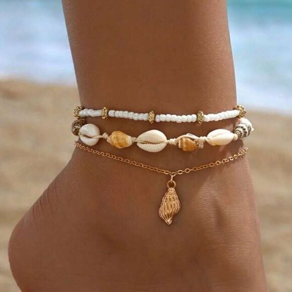 Seashell anklet #1217 - Picture 1 of 3
